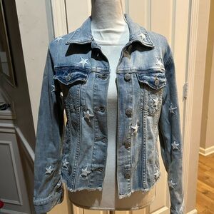 Eunina Light Blue Star Jean Jacket